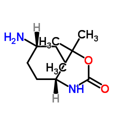 1-N-Boc-顺式-1,4-环己二胺结构式