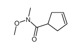 N-甲氧基-n-甲基-3-环戊烯-1-羧酰胺结构式