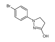 1-(4-溴苯基)-3-羟基-4,5-二氢-1H-吡唑结构式