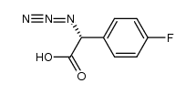 (R)-2-azido-2-(4-fluorophenyl)acetic acid结构式