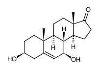 雄甾-5-烯-3beta,7beta-二醇-17-酮结构式