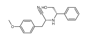 (R,S)-2-[(2-hydroxy-1-phenylethyl)amino]-2-(4-methoxyphenyl)propanenitrile结构式