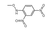 N-(2,4-dinitrophenyl)-O-methylhydroxylamine结构式