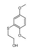 2-(2,5-dimethoxyphenyl)sulfanylethanol结构式