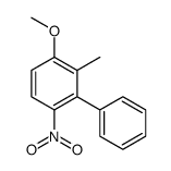 1-methoxy-2-methyl-4-nitro-3-phenylbenzene结构式
