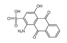 1-amino-9,10-dihydro-4-hydroxy-9,10-dioxoanthracene-2-sulphonic acid结构式