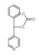 4-Pyridinemethanol, a-phenyl-, 4-acetate结构式