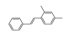 trans-1-phenyl-2-(2',4'-dimethylphenyl)-ethylene结构式