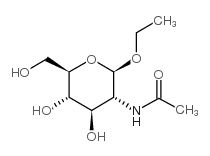 乙基-2-乙酰氨基-2-脱氧-Β-D-吡喃葡萄糖苷结构式