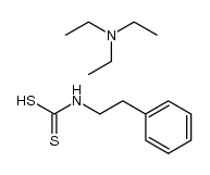 Triethylammonium-(2-phenylethyl)dithiocarbamat结构式