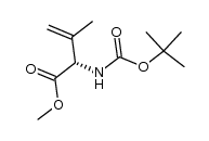 2-(S)-methyl 2-[(tert-butoxycarbonyl)amino]-3-methyl-3-butenoate结构式