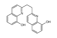 2-[2-(8-hydroxyquinolin-2-yl)ethyl]quinolin-8-ol结构式