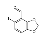 5-iodobenzo[d][1,3]dioxole-4-carbaldehyde结构式