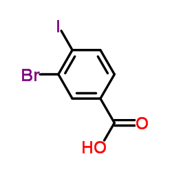 3-溴-4-碘苯甲酸甲基酯结构式