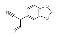 1,3-Benzodioxole-5-acetonitrile,a-formyl-结构式