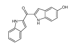 (5-hydroxy-1H-indol-2-yl)-(1H-indol-2-yl)methanone结构式
