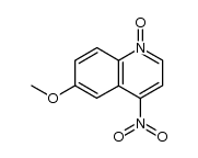 6-Methoxy-4-nitro-chinolin-1-oxid结构式
