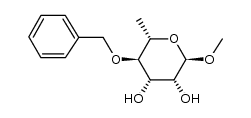 methyl 4-O-benzyl-α-L-rhamnopyranoside结构式