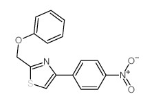 Thiazole,4-(4-nitrophenyl)-2-(phenoxymethyl)-结构式