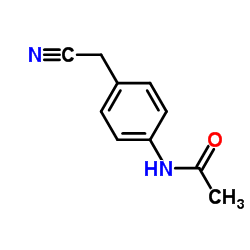 4-乙酰氨基苯乙腈结构式