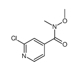 2-Chloro-N-methoxy-N-methylisonicotinamide结构式