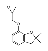 7-(2,3-epoxypropoxy)-2,3-dihydro-2,2-dimethylbenzofuran结构式