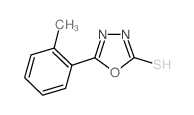 5-邻甲苯-1,3,4-噁二唑-2-硫醇结构式