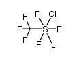 trans-chlorotetrafluoro(trifluoromethyl)sulfur(VI)结构式
