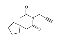8-prop-2-ynyl-8-azaspiro[4.5]decane-7,9-dione结构式