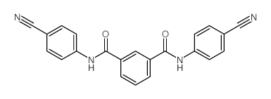 1-N,3-N-bis(4-cyanophenyl)benzene-1,3-dicarboxamide结构式