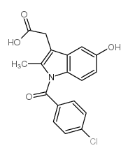 5-hydroxyindomethacin结构式