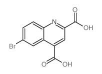 6-Bromoquinoline-2,4-dicarboxylic acid结构式