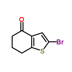 2-Bromo-6,7-dihydro-1-benzothiophen-4(5H)-one结构式