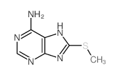 8-methylsulfanyl-5H-purin-6-amine结构式