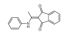 2-(1-anilinoethylidene)indene-1,3-dione结构式