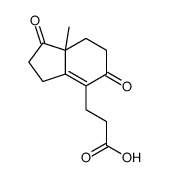 3-(7a-methyl-1,5-dioxo-2,3,6,7-tetrahydroinden-4-yl)propanoic acid结构式