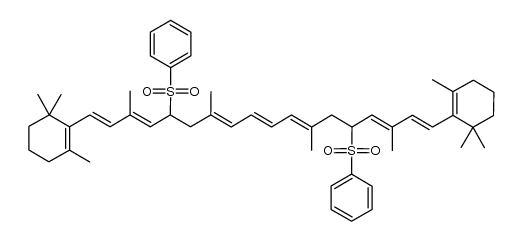 11,20-dibenzenesulfonyl-11,12,19,20-tetrahydro-β-carotene结构式
