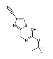 tert-butyl N-[(4-cyano-1,3-thiazol-2-yl)methyl]carbamate结构式