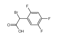 α-bromo-(2,4,5-trifluorophenyl)acetic acid结构式