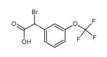 α-bromo-(3-trifluoromethoxyphenyl)acetic acid结构式