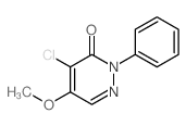 3(2H)-Pyridazinone,4-chloro-5-methoxy-2-phenyl-结构式