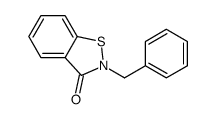 2-benzyl-1,2-benzothiazol-3-one结构式