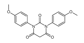 1,3-bis(4-methoxyphenyl)-1,3-diazinane-2,4,6-trione结构式