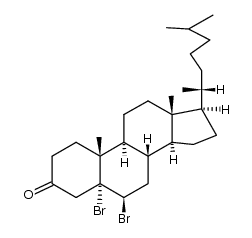 5,6&beta;-dibromo-5&alpha;-cholestanone-(3)结构式