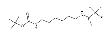 N-{6-{[(tert-butoxy)carbonyl]amino}hexyl}-2,2,2-trifluoroacetamide结构式