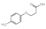 3-(4-甲苯氧基)丙酸结构式