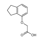 2-(2,3-dihydro-1H-inden-4-yloxy)acetic acid结构式