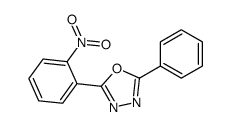 2-(2-nitrophenyl)-5-phenyl-1,3,4-oxadiazole结构式
