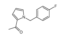 1-[1-[(4-fluorophenyl)methyl]pyrrol-2-yl]ethanone结构式