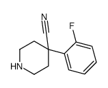 4-(2-fluorophenyl)piperidine-4-carbonitrile结构式